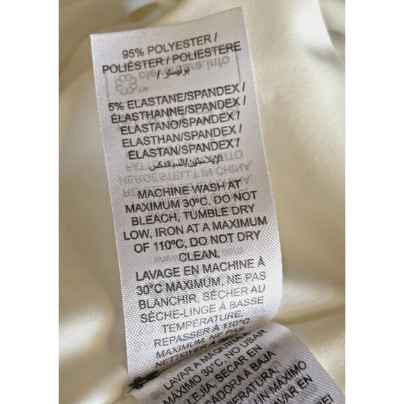 NWT Edikted Lynn Strapless White Knit Maxi Dress Women’s Size L Bodycon Ruched - Picture 7 of 8